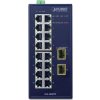 Planet IGS-1820TF Průmyslový Switch 16x1Gb, 2xSFP, dual 12-48VDC/24VAC, -40~+75°C, fanless