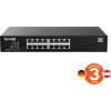 Tenda TEG2216D Websmart L2 cloud managed switch, 16x 10/100/1000 Mbps, Kov, Fanless-bez ventilátorů