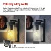 Zahradní nástěnné svítidlo ZALA, 14,5 x 8,9 x 26,2 cm, 1 x E27, 15 W