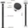 LED zahradní solární sloupkové svítidlo TERION, čidlo soumraku, 12,5 x 12,5 x 80 cm