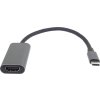 PremiumCord Převodník USB-C na HDMI, rozlišení 4K a FULL HD 1080p, kovové pouzdro