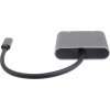 PremiumCord MST adaptér USB-C na HDMI + VGA, rozlišení 4K a FULL HD 1080p