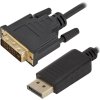PremiumCord DisplayPort na DVI kabel 5m, stín. M/M