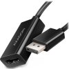 AXAGON adaptér DP na HDMI / RVD-HI20N / 4K/60Hz / HDCP 2.2 / 0,15m / černý
