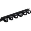 Triton 19' vyvazovací panel 1U, 6x vyvazovací háček 70x27mm, černý