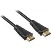 PremiumCord HDMI High Speed + Ethernet kabel/ zlacené konektory/ 20m/ černý