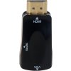 PremiumCord konvertor HDMI na VGA + audio/ černý