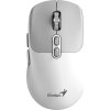 GENIUS NX-8080S BT Grey White/ duální Bluetooth + 2,4GHz/ 1600 dpi/ bezdrátová/ Copilot/ tichá/ 7tlačítková/ bílošedá