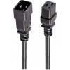 PremiumCord Kabel síťový prodlužovací  230V 16A 3m, konektory IEC 320 C19 - IEC 320 C20