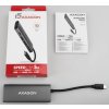 AXAGON HMC-5G21, USB 10Gb/s hub, porty 2x USB-A, 2x USB-C, HDMI 4k/30, PD 60W, kabel USB-C 13cm