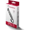 AXAGON HMC-5G21, USB 10Gb/s hub, porty 2x USB-A, 2x USB-C, HDMI 4k/30, PD 60W, kabel USB-C 13cm