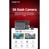 DAHUA kamera do auta S6/ Full HD rozlišení/ duální kamera/ GPS/ mini USB/ Wi-Fi/ microSD slot