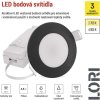 LED bodové svítidlo LORI 4,5W 345LM IP65 CCT černá