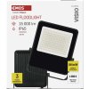 LED reflektor VISIO, 100 W, černý, neutrální bílá