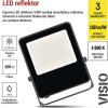 LED reflektor VISIO, 100 W, černý, neutrální bílá