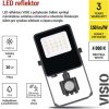 LED reflektor VISIO s pohybovým čidlem, 10 W, černý, neutrální bílá