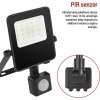LED reflektor VISIO s pohybovým čidlem, 10 W, černý, neutrální bílá