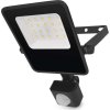 LED reflektor VISIO s pohybovým čidlem, 10 W, černý, neutrální bílá