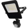 LED reflektor VISIO s pohybovým čidlem, 20 W, černý, neutrální bílá