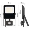 LED reflektor VISIO s pohybovým čidlem, 30 W, černý, neutrální bílá