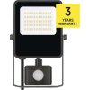 LED reflektor VISIO s pohybovým čidlem, 30 W, černý, neutrální bílá