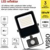 LED reflektor VISIO s pohybovým čidlem, 30 W, černý, neutrální bílá