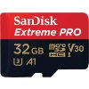 SanDisk Extreme PRO microSDHC 32GB / A1 C10 V30 UHS-I U3 / SD Adaptér / + RescuePRO