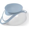 Dětská miska s přísavkou a lžičkou Baby Ono bílo-modrá