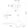 Neomounts Select  NM-D335BLACK / Flat Screen Desk mount (10-30") desk clamp/stand/grommet / Black