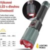 LED nabíjecí kovová svítilna 1200 lm, 2200 mAh