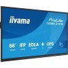 86" iiyama TE8612MIS-B4AG:IPS,4K,40P,USB-C,EDLA