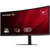 ViewSonic VA3420C '34" 21:9, 3440 x 1440, SuperClear® VA zakřivený monitor, 120Hz, 2 HDMI, DP, USB, USB-C 96W, speakers,