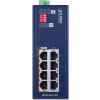 Planet IPOE-470-12V PoE průmyslový injektor, 8x 1Gb, 4x 802.3bt 95/240W, DIN, IP30, -40~75°C, 12-54VDC