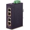 Planet IPOE-260 PoE průmyslový injektor, 2x port, 4x1Gb, 2x 802.3at 36/72W, DIN, IP30, -40~75°C, dual power 48-56VDC