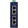 Planet IPOE-260-12V PoE průmyslový injektor, 2x port, 4x1Gb, 2x 802.3at 36/72W, DIN, IP30, -40~75°C, dual power 12-56VDC