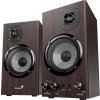 GENIUS repro SP-HF520BT Dark Brown/ 2.0/ Bluetooth 5.3/ 20W/ Dřevěné/ tmavě hnědé