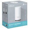 TP-Link Deco BE25 venkovní Mesh systém BE3600, WiFi 7, 688MBps na 2,4GHz, 2882 Mbps na 5GHz, 2x 2,5GLAN, 1ks v balení