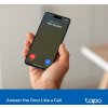 TP-Link Tapo D205, Chytrý Video zvonek, 3MP kamera, detekce osob, 160° zorné pole, IP54, SD slot, bez hubu