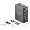 TP-Link IES210GPP - 10-portový Omada Industry PoE Switch, 2x GLAN PoE++, 6x GLAN PoE+, 2x GLAN, 2x Combo Gigabit SFP