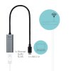 i-tec USB 3.1 Type C Gigabit Ethernet adaptér METAL (RJ45)/ LED indikace/ šedý