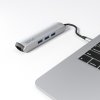 Epico 6v1 Slim Hub 8K s USB-C konektorem - stříbrná