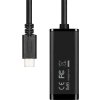AXAGON ADE-SRC, USB-C 3.2 Gen 1 - Gigabit Ethernet síťová karta, auto instal, černá
