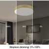 IMMAX NEO LITE SEMPLICI SMART LED stropní svítidlo zlaté 40cm 36W 2736 lm, BEACON gold, Wi-Fi, TUYA