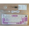 MSI herní klávesnice FORGE GK600 TKL Violet/ bezdrátová 2,4GHz+BT/ mechanická/ RGB/ USB-C/ display/ CZ+SK layout