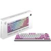 MSI herní klávesnice FORGE GK600 TKL Violet/ bezdrátová 2,4GHz+BT/ mechanická/ RGB/ USB-C/ display/ CZ+SK layout
