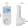 GoSmart Termostat do zásuvky s funkcí digitálního časovače 2v1 s WiFi
