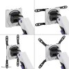 Neomounts DS70-256BL1 ACE Gaming Desk Mount, single display up to 57"  (Topfix clamp/grommet)