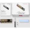 AXAGON slot adaptér do PCIe x16/x8/x4 na 1x M.2 NVMe M-KEY / PCEM2-1U / 1U