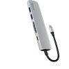 Epico 6v1 Alu Hub 8K s USB-C konektorem - stříbrná