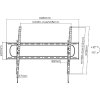 Držák Brateck LP73-69T pro TV 60"-120" 120kg  polohovatelný nástěnný Heavy Duty